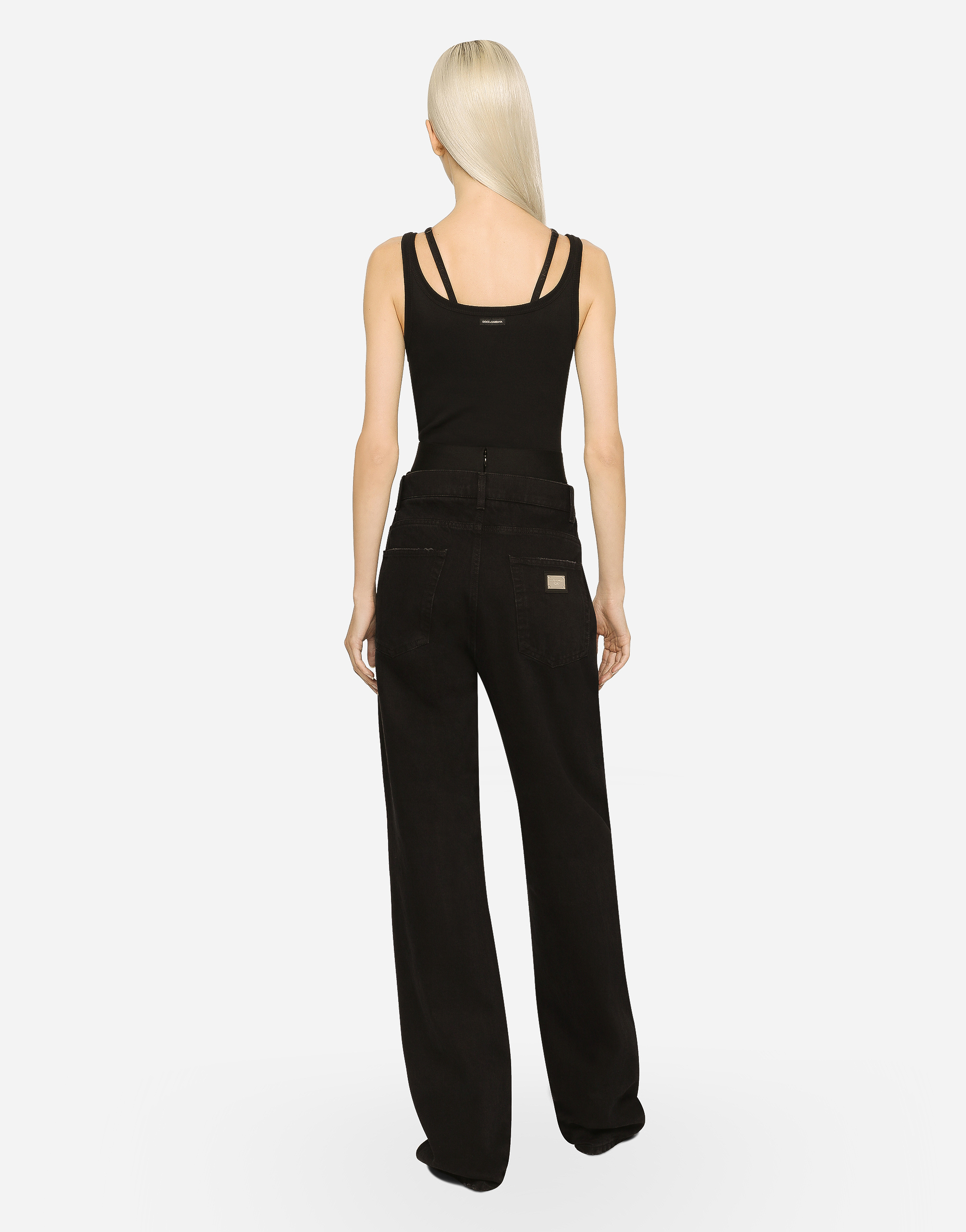 Dolce & Gabbana Flared Denim Jeans In Multi