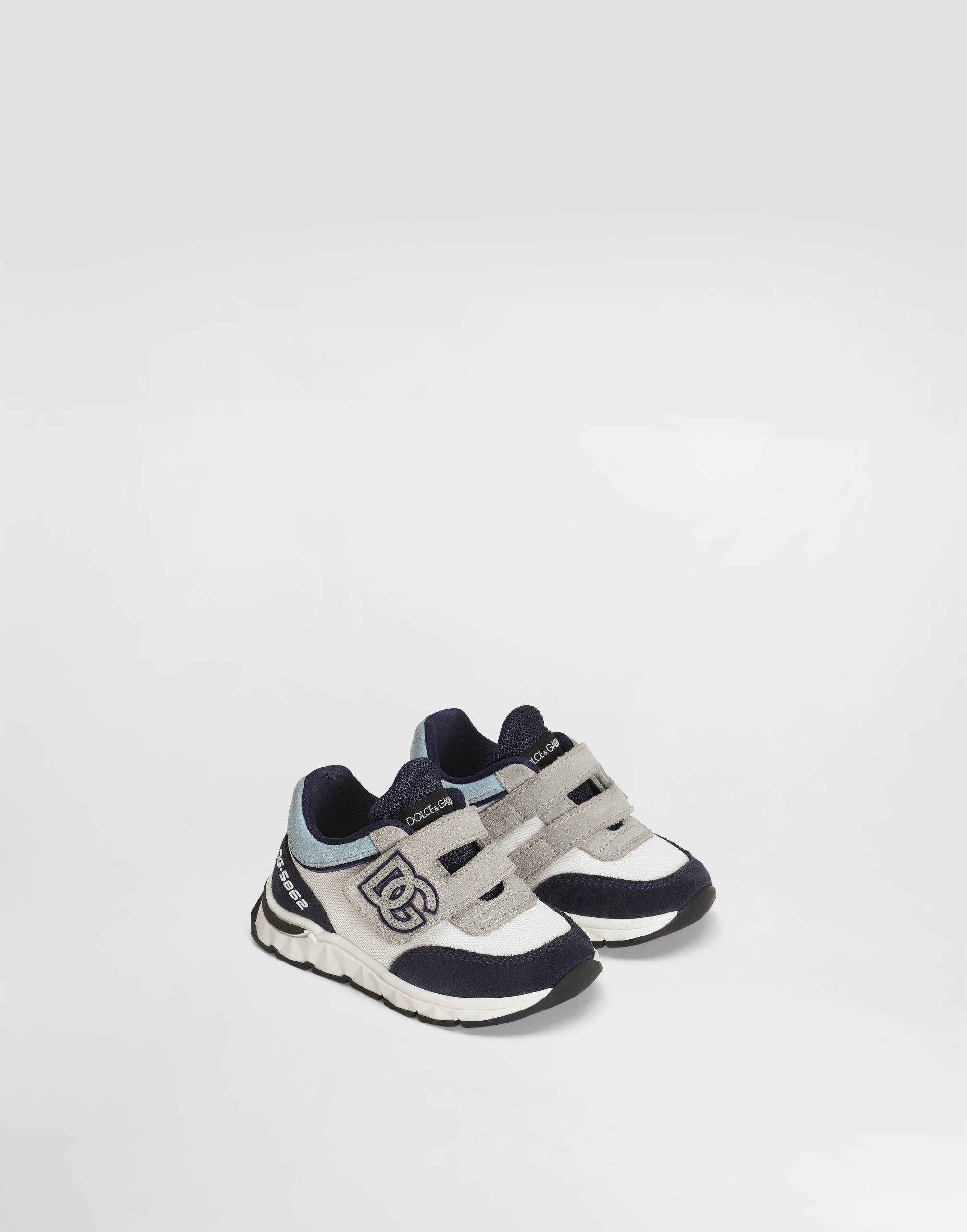 Mesh and split leather DG Running sneakers