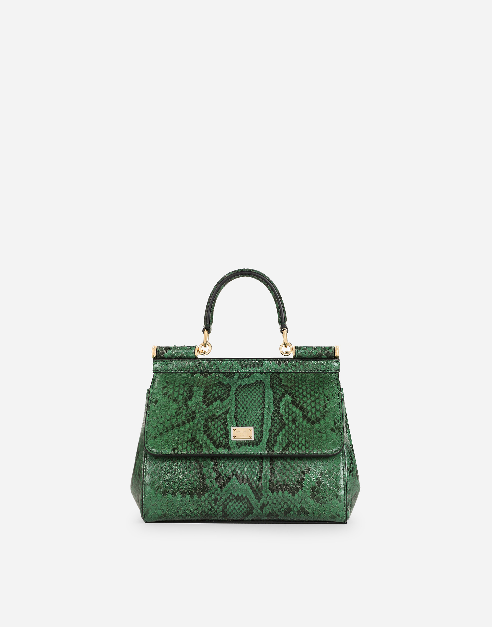 Dolce & Gabbana Medium Sicily Handbag - Woman Handbags Green Onesize