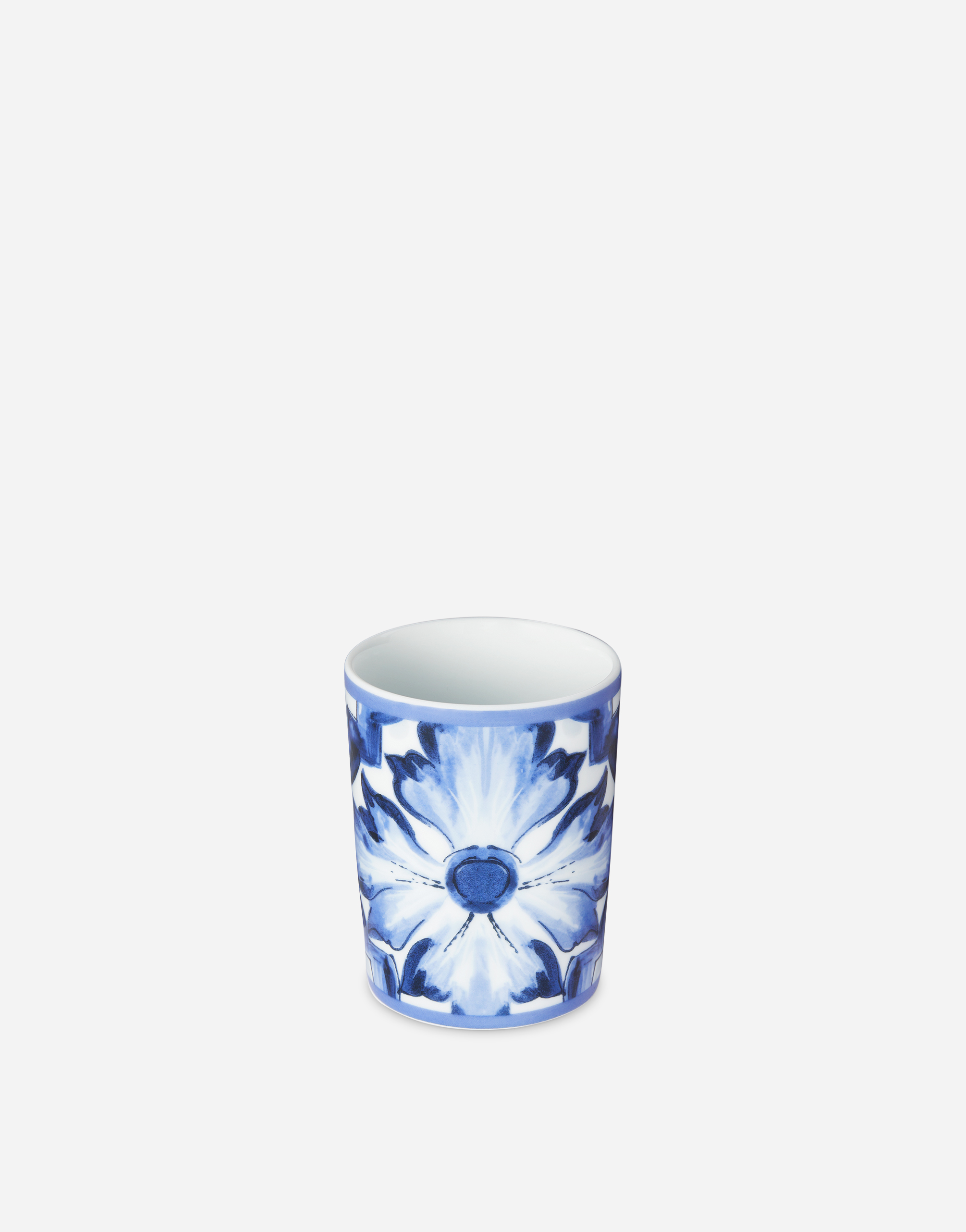 Shop Dolce & Gabbana Porcelain Water Glass In Multicolor