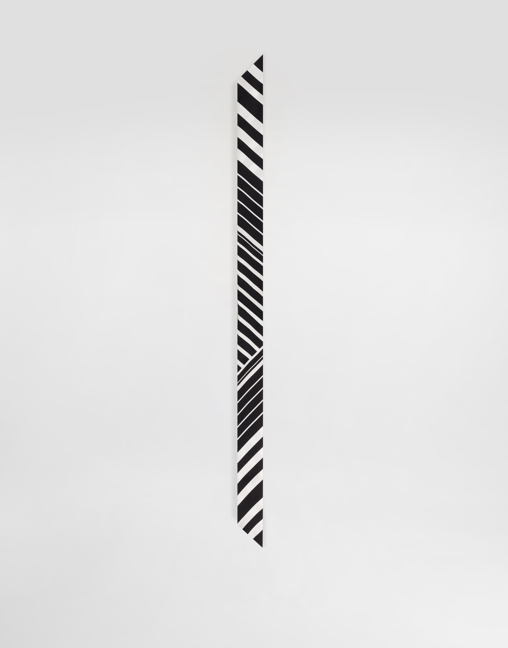 Cotton headscarf with striped and polka-dot print (6x100)