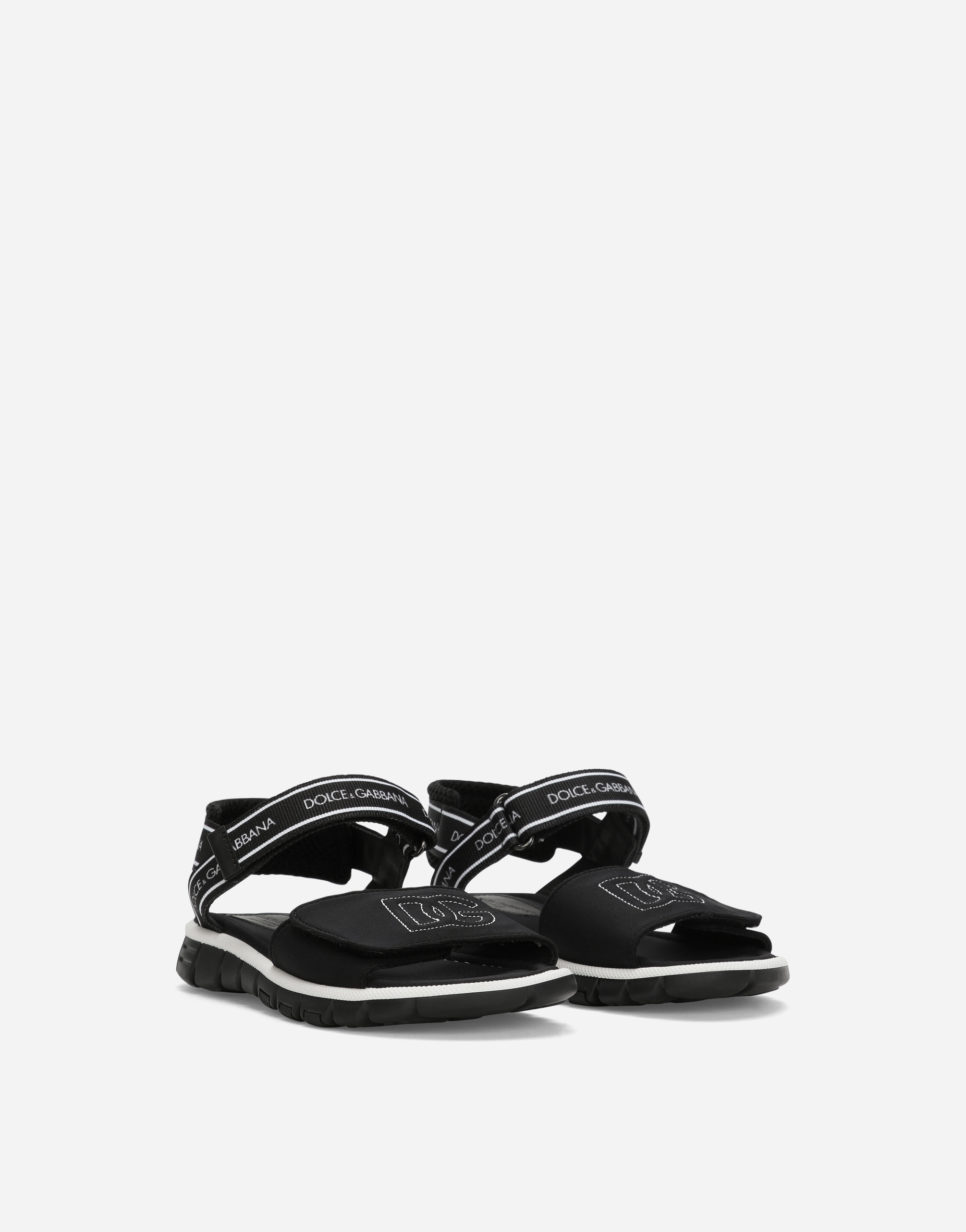 Technical fabric sandals with DG logo