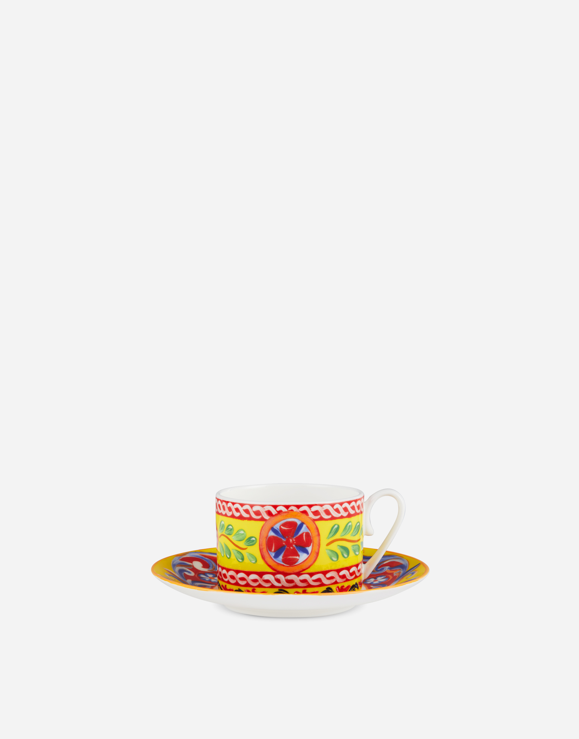 Dolce & Gabbana Fine Porcelain Tea Set In Multicolor