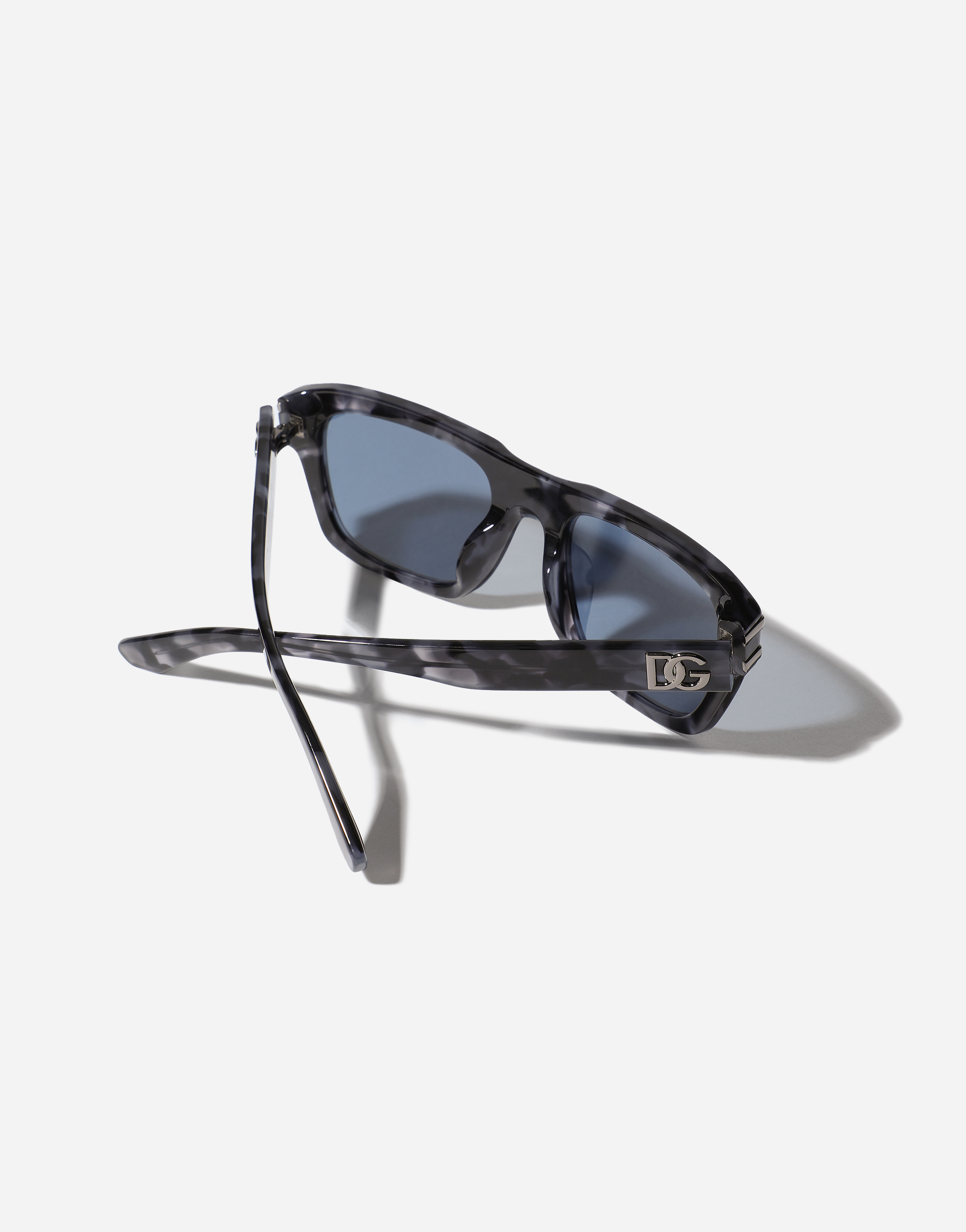 Dolce & Gabbana Dg Griffe Sunglasses In Grey Havana