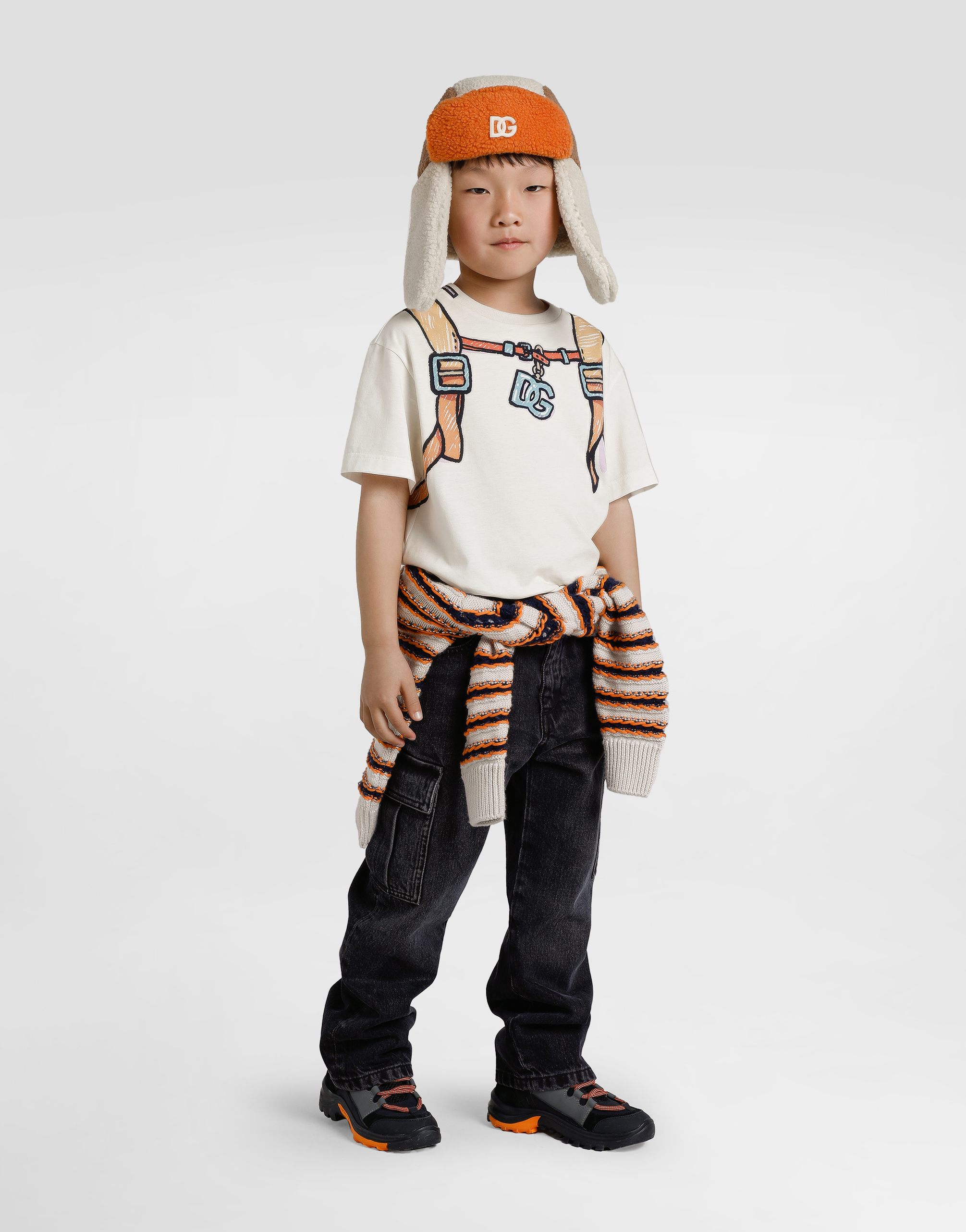 Jerseyt-shirt with backpack print