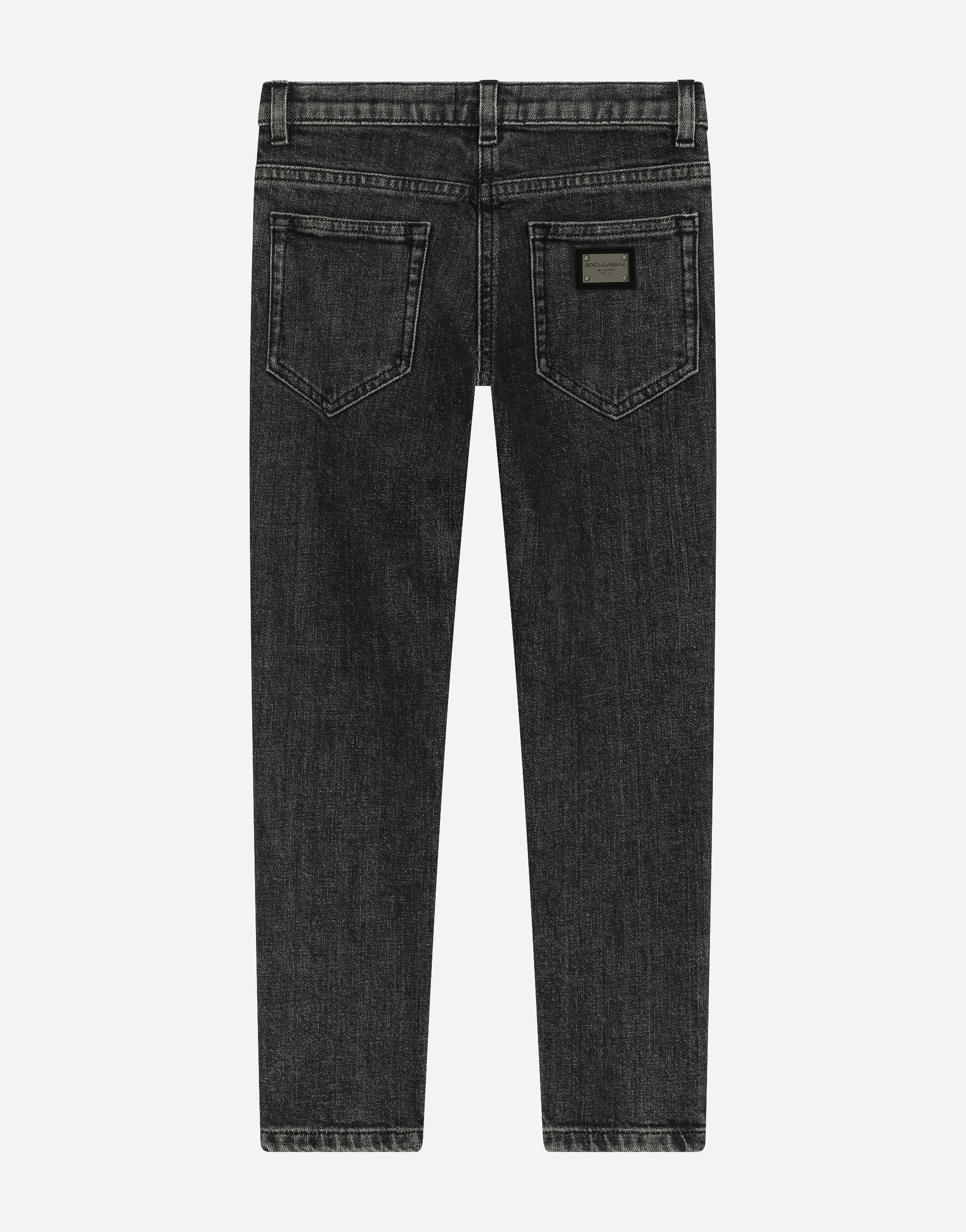 Dolce & Gabbana Pantalone 5 Tasche In Nero