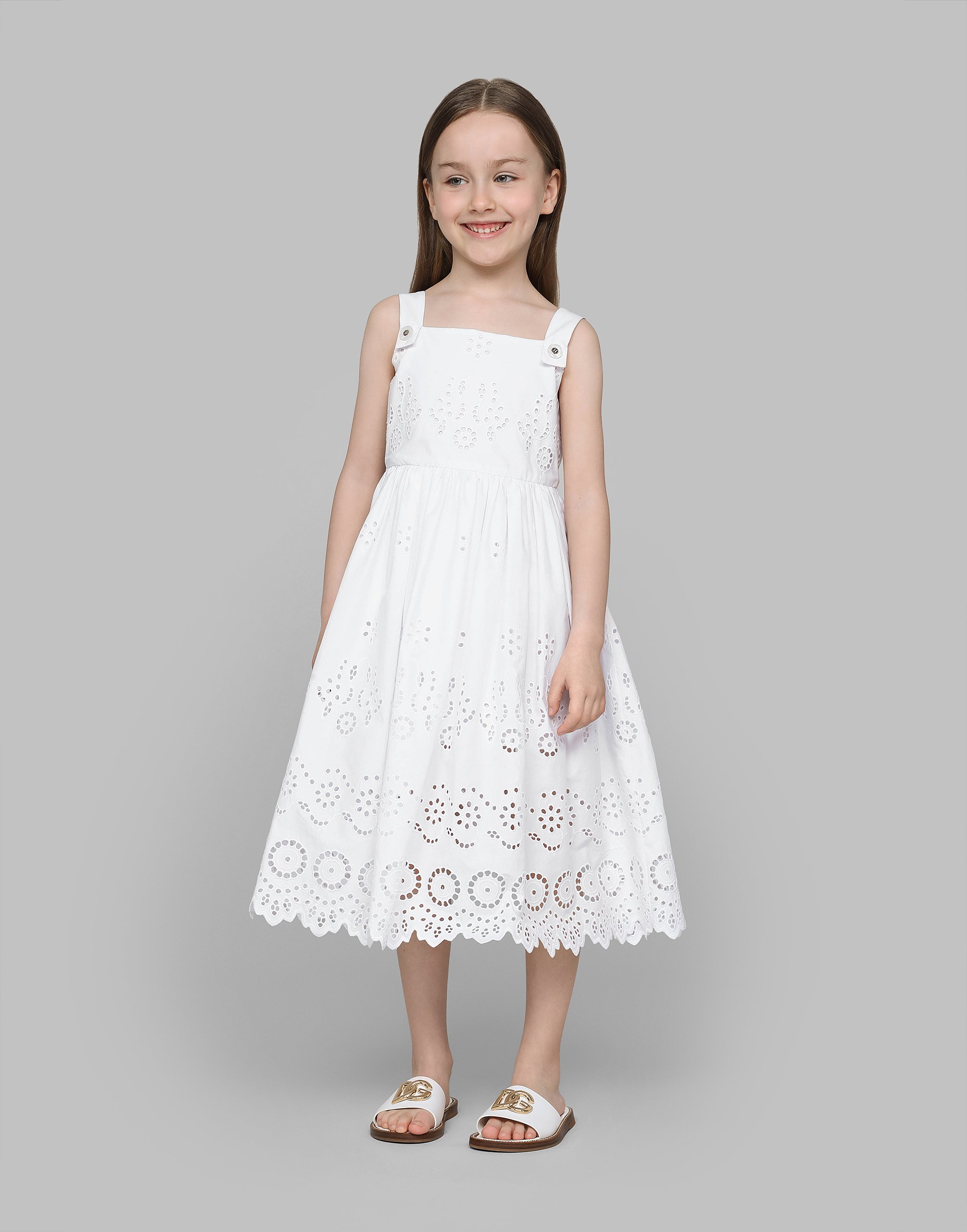 Dolce & Gabbana Abito Senza Maniche In White
