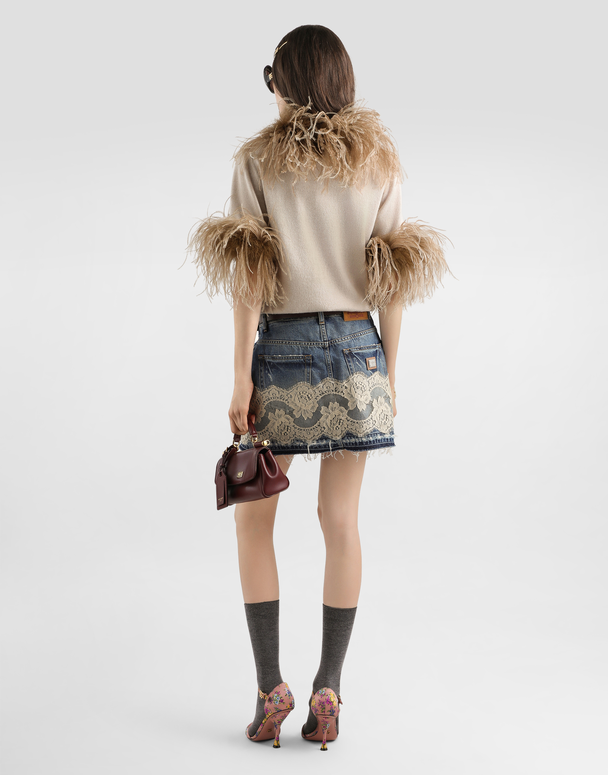  Dolce & Gabbana Cashmere Pullover - Frau Strickwaren Beige 36 