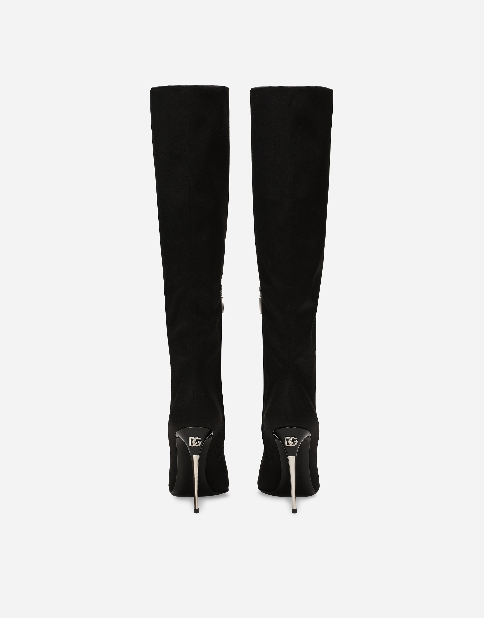 Satin boots