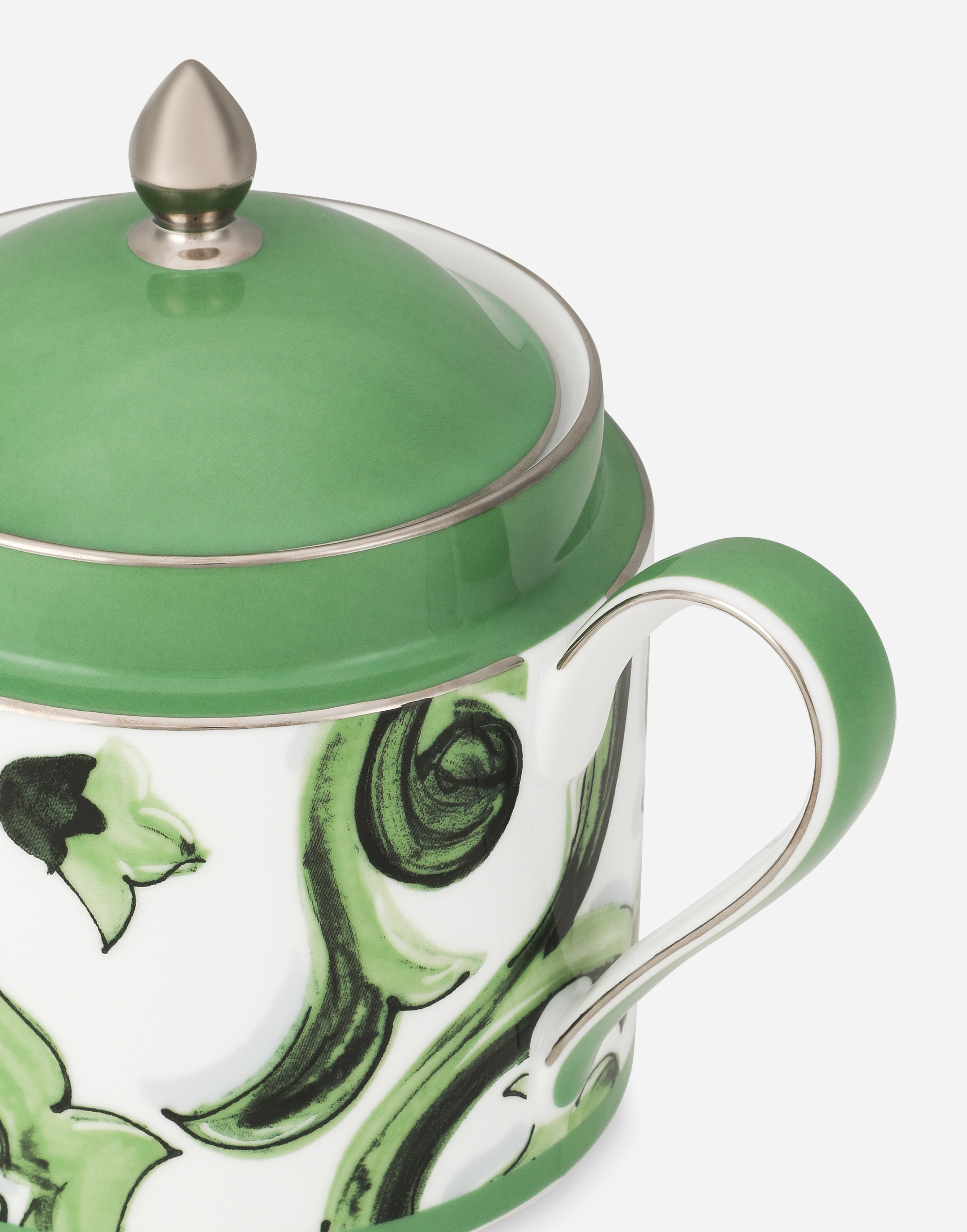 Dolce & Gabbana Porcelain Teapot In Multicolor