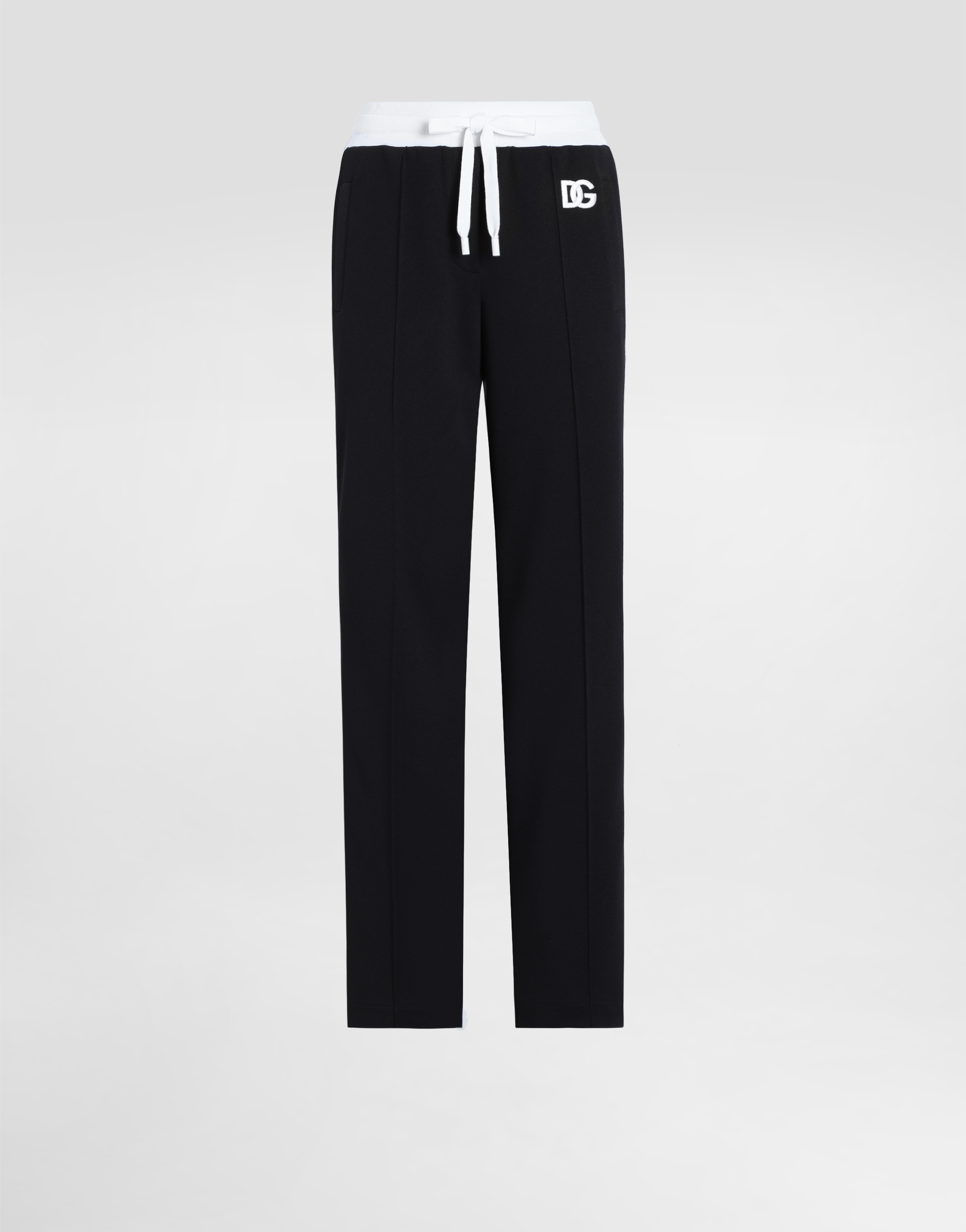 Dolce & Gabbana Triacetate Track Pants In Black